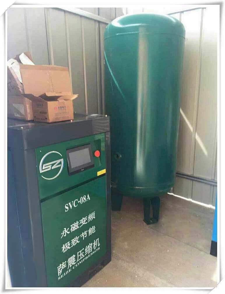 薩震空壓機(jī)調(diào)試